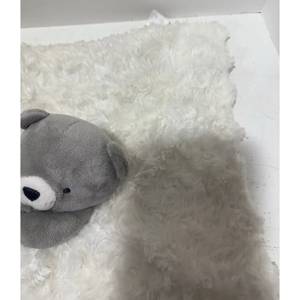Just One You Grey White Bear Print Lovey 13